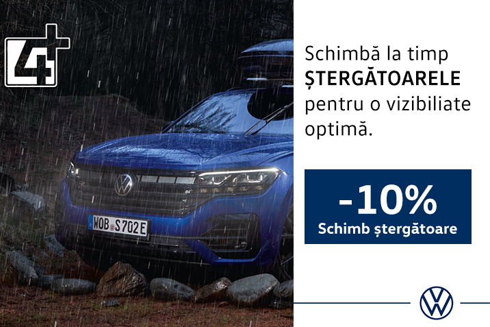 Volkswagen - 10% reducere pentru vehiculele 4+